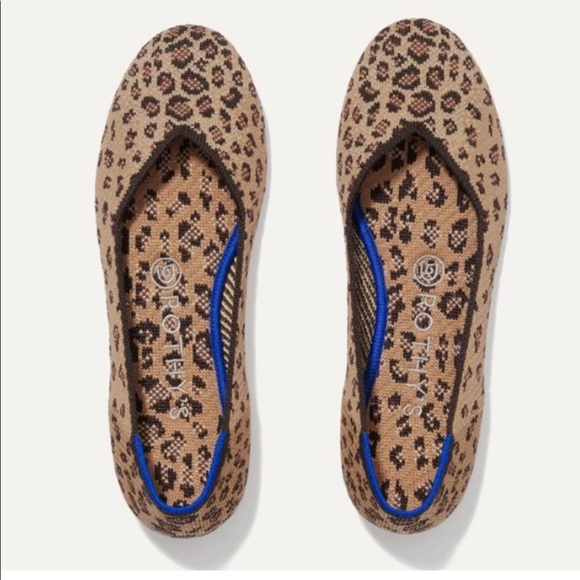 Rothy's Shoes Rothys Big Cat Flats Shoes 85 Animal Print Excellent
